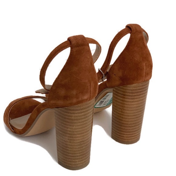 Steve Madden Cognac Sued Block Heel 👡🔥 - Picture 2 of 6